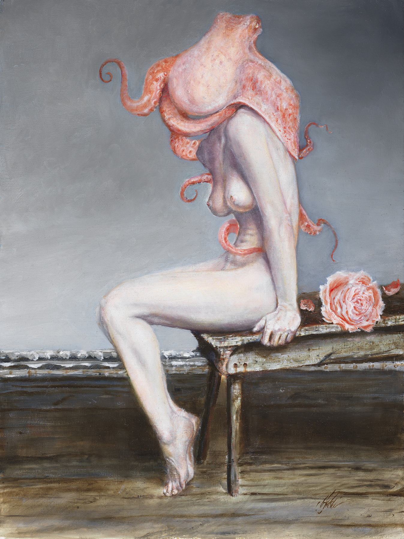 gordonskalski_encephalopoda_oilonpanel_18x24