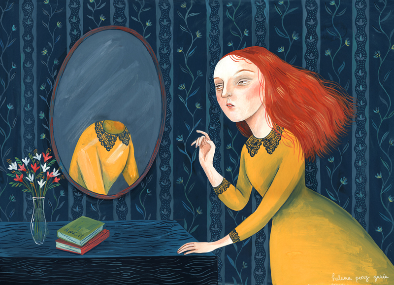 helena-perez-garcia-illustration-mirror-reflection
