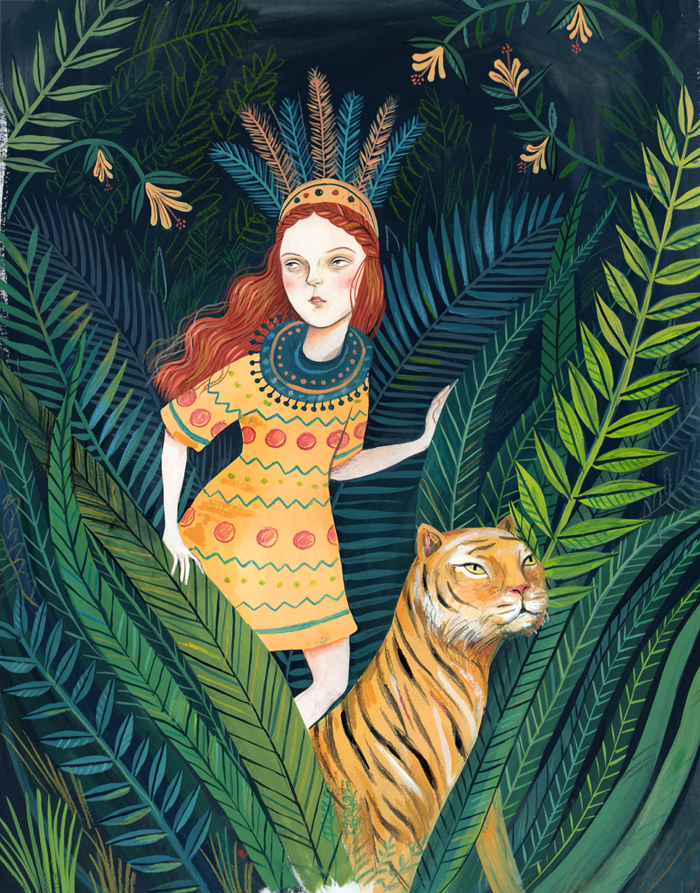 helena+perez+garcia+jungle+illustration+tiger