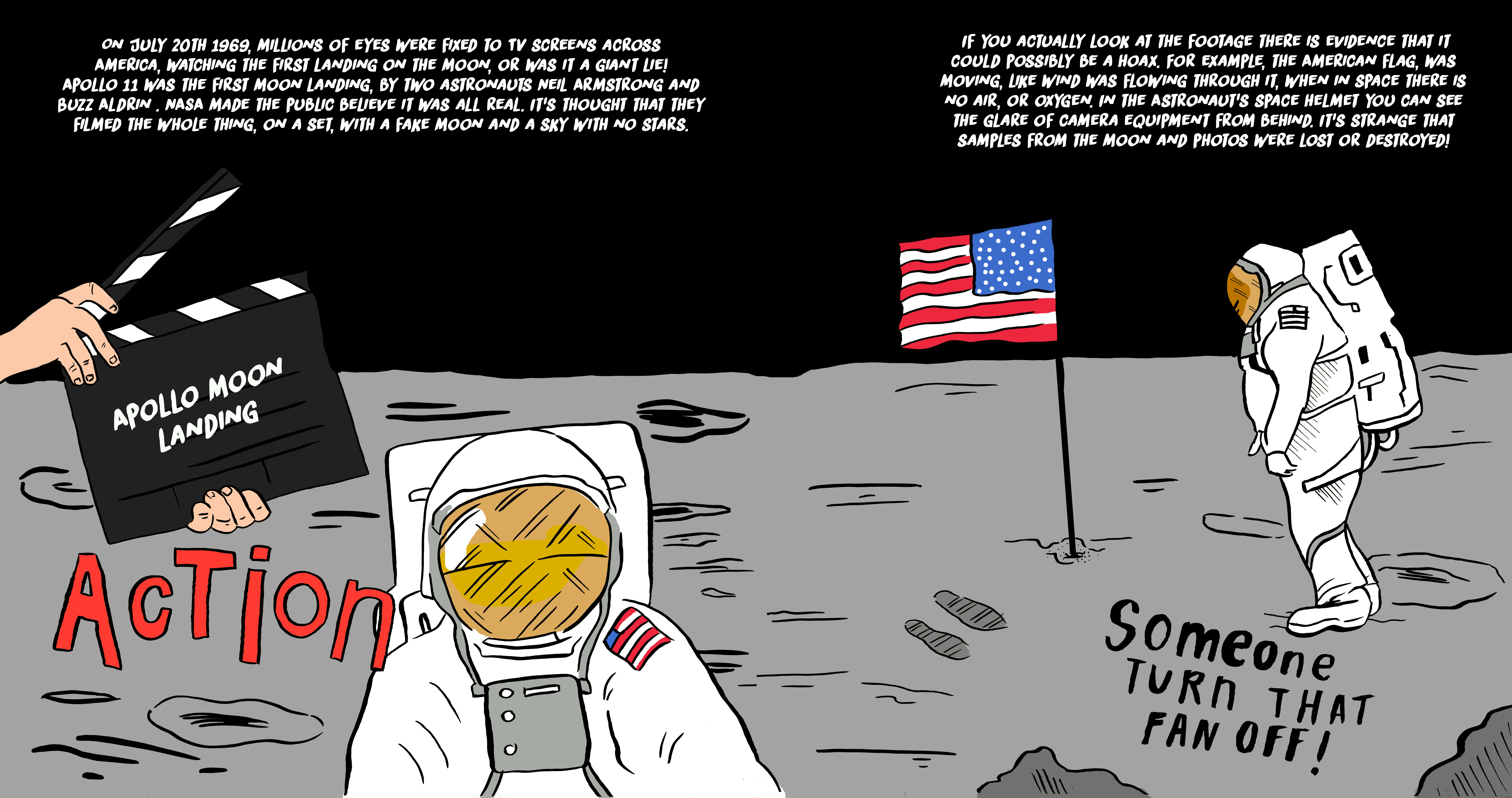Apollo moon landing -Recovered