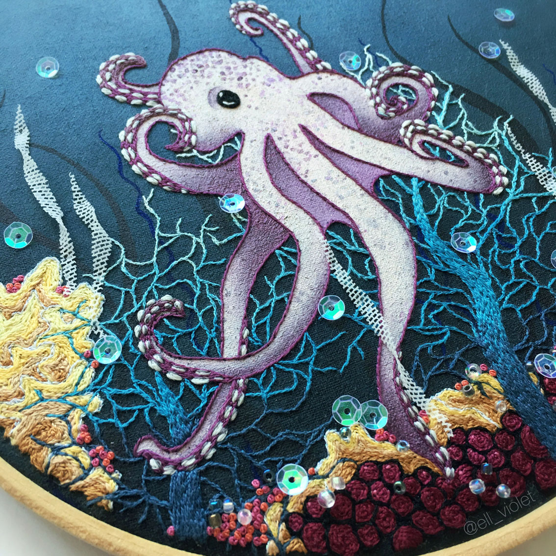 Ell Violet _Coral Octopus