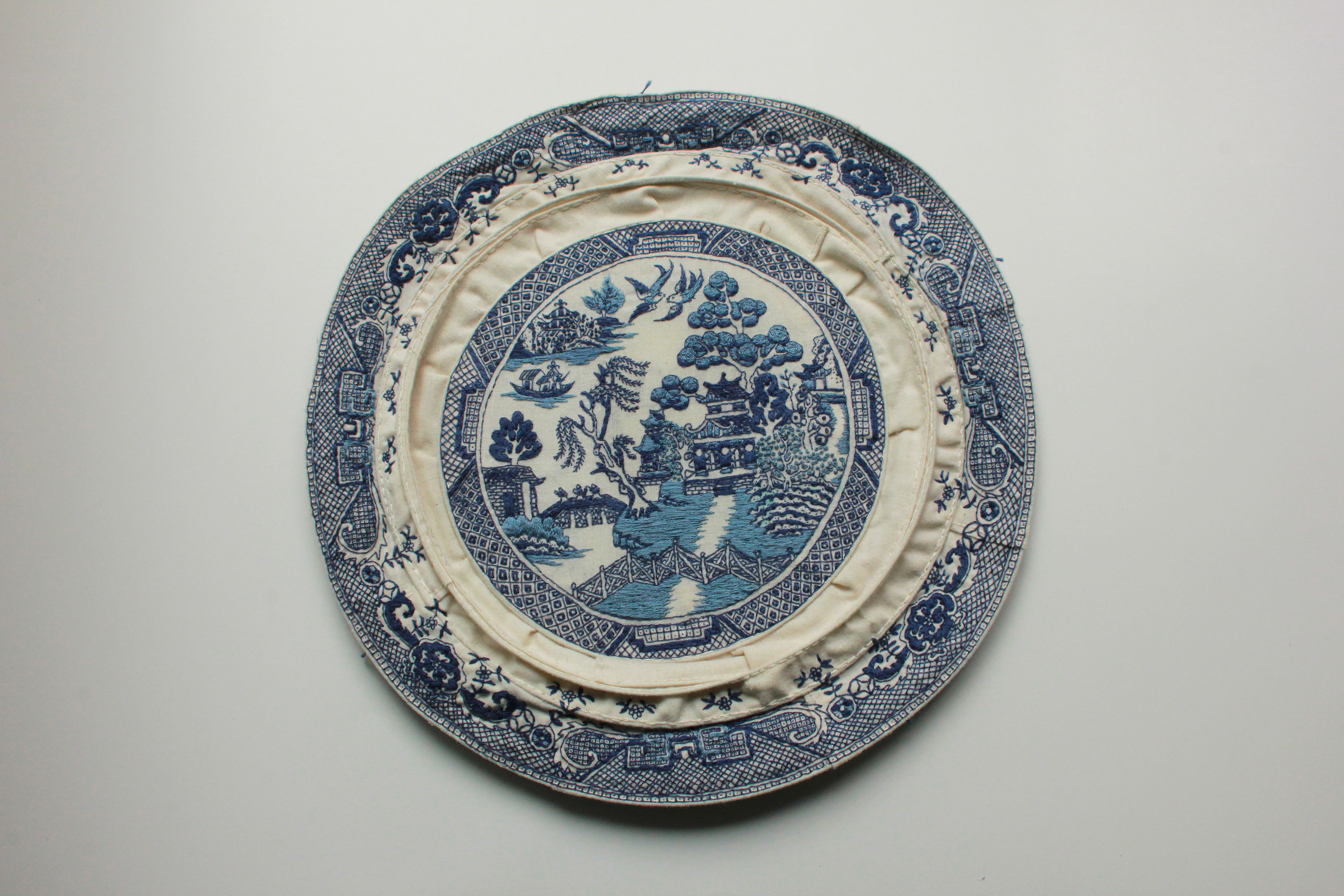 Blue Willow Plate-2016