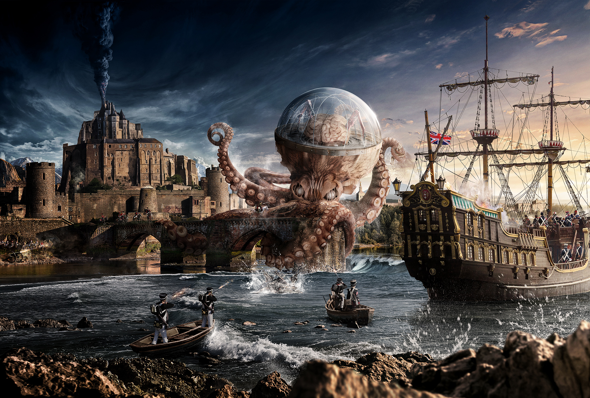 Great_Battle_Between_St_Andrews_with_a_Giant_Octopus