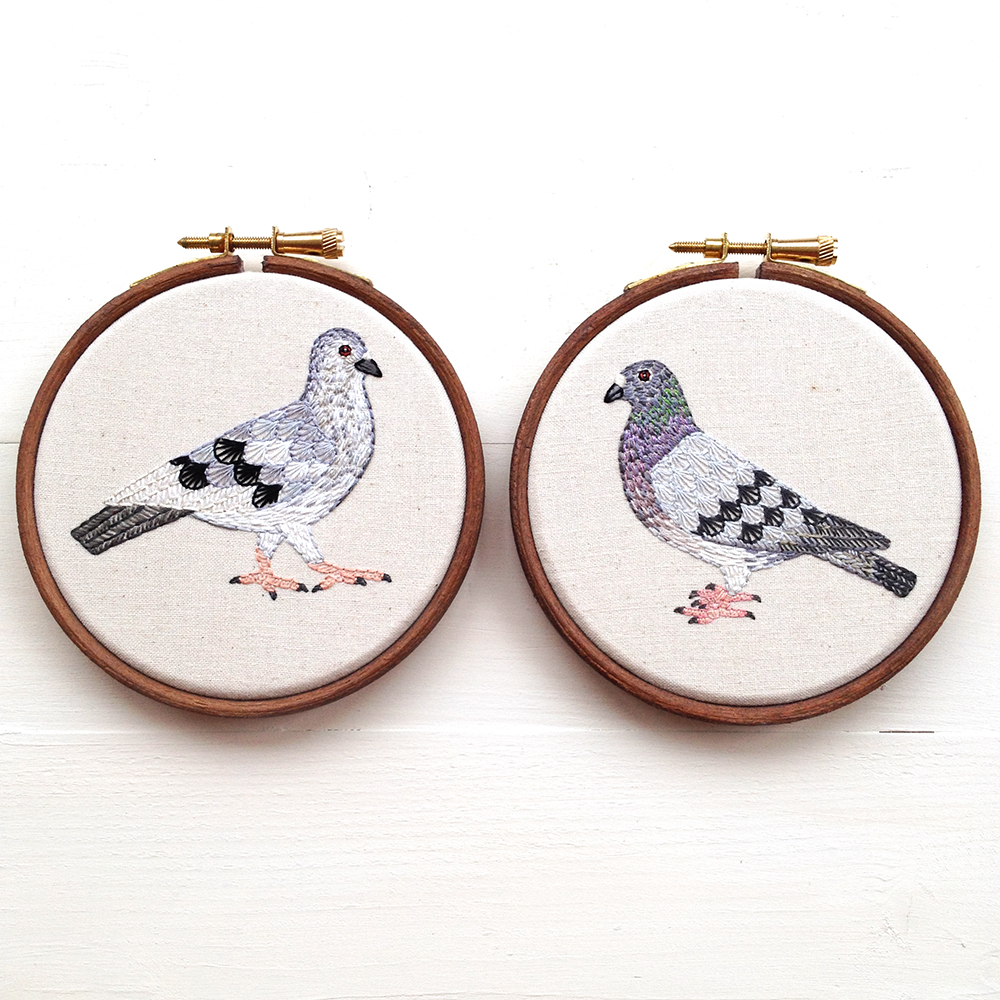 Two pigeons small