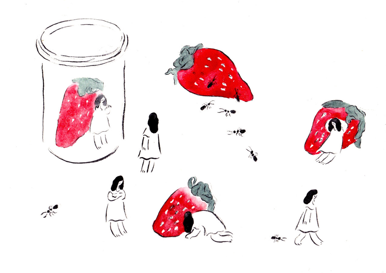 4_strawberry and ant