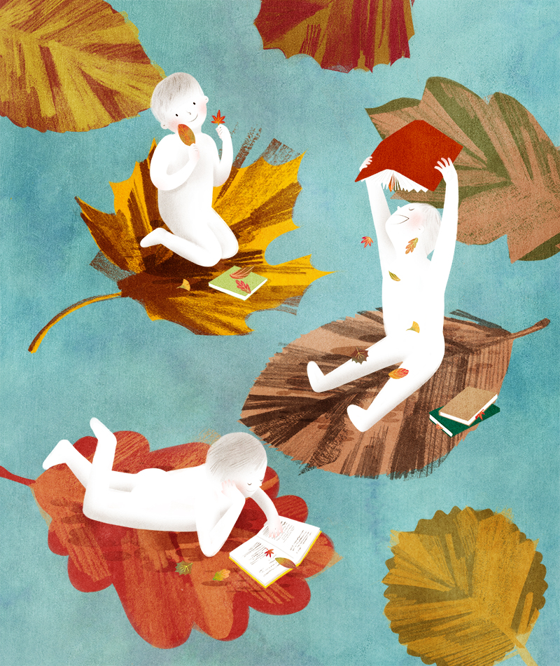 Fallen leaves Bookmarks