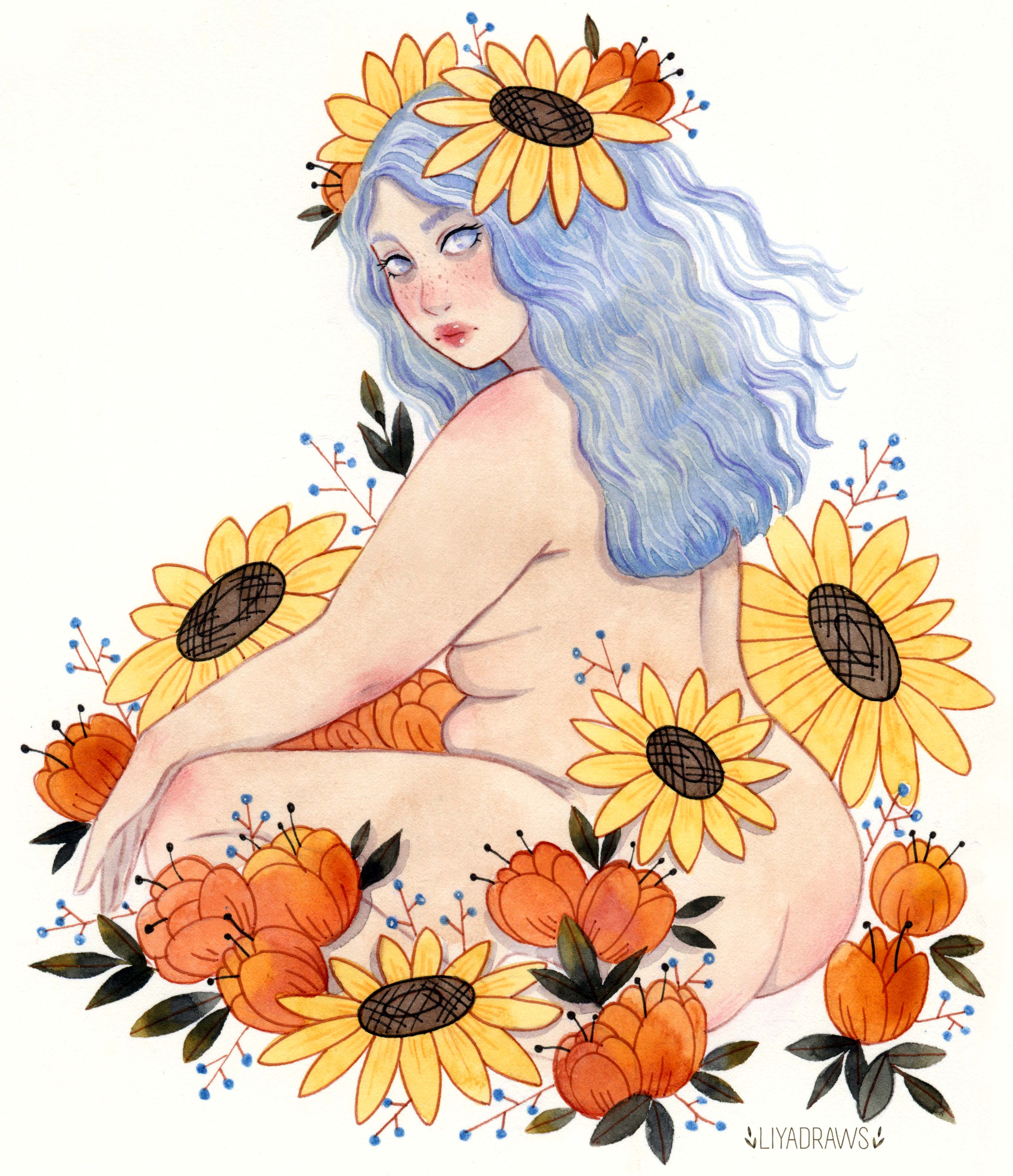 curvy_in_flowers