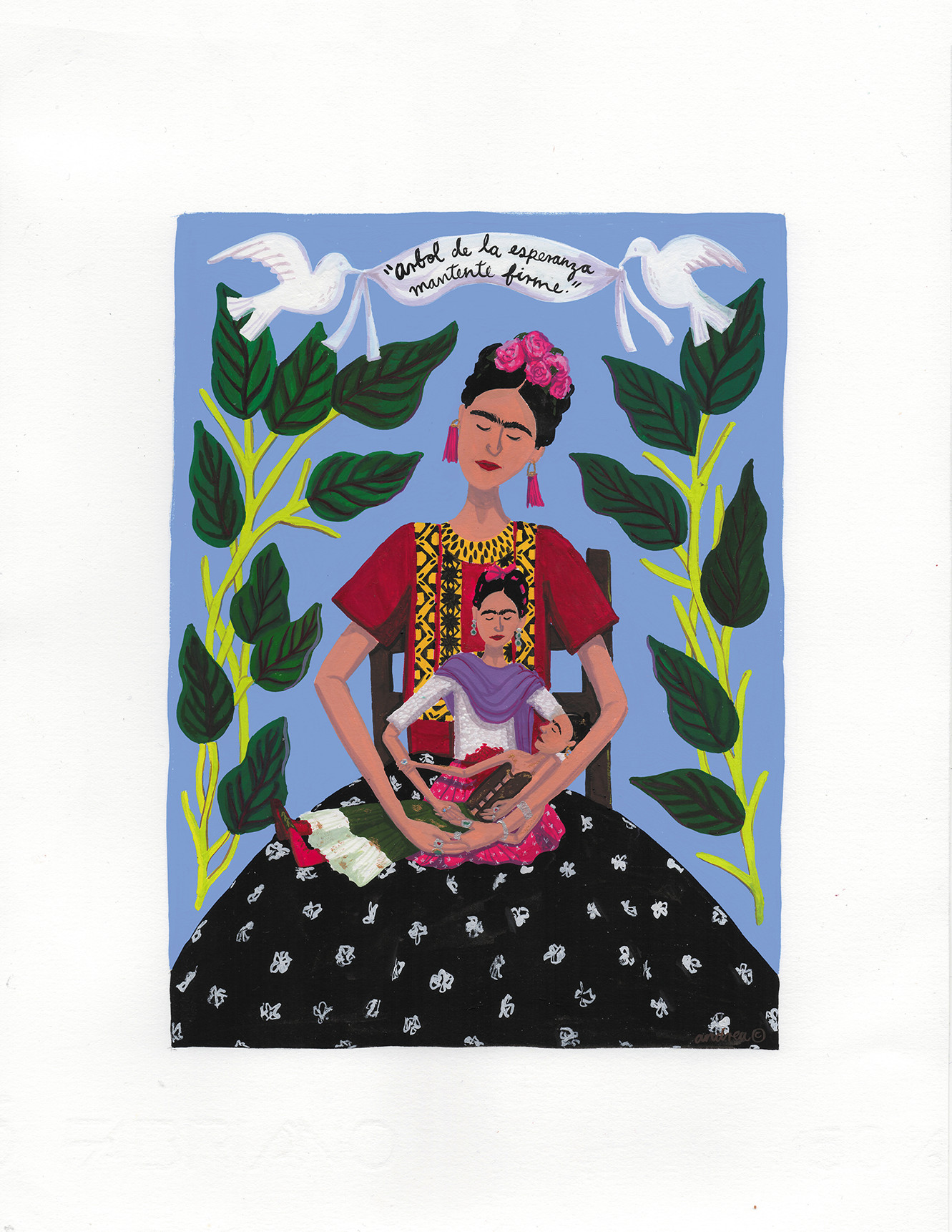 Frida Kahlo, embrace -Andrea Caballero Salcido