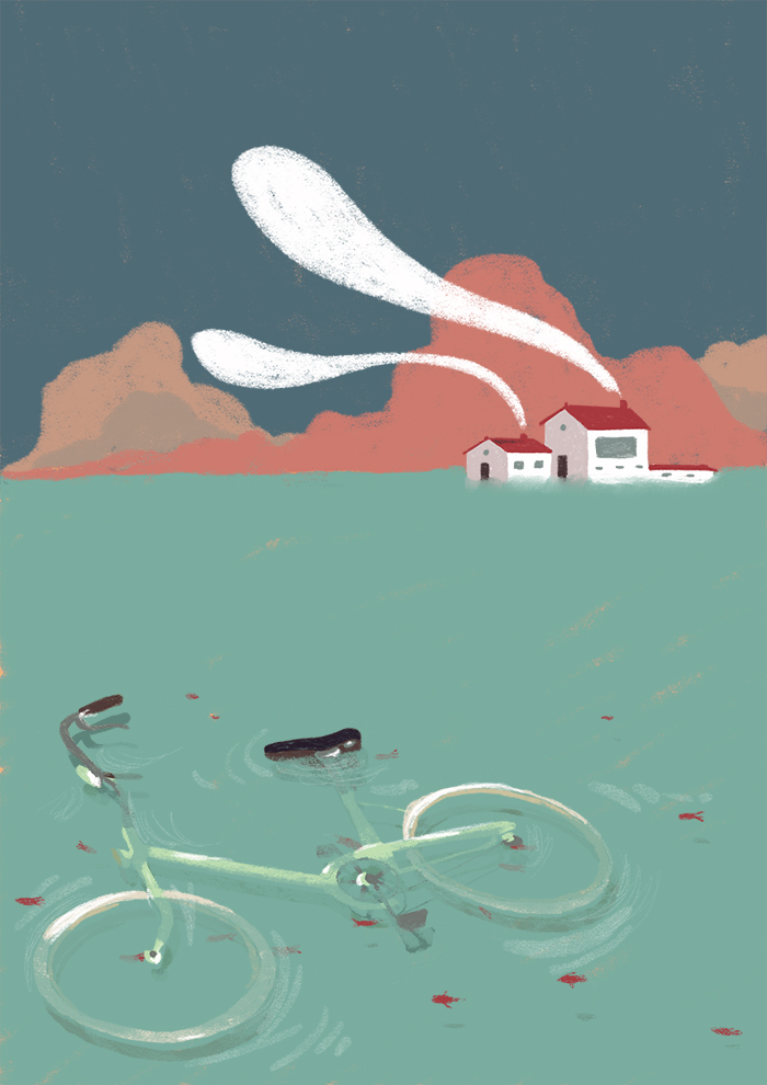 giulia_neri_springiscoming_spring_home_editorialillustation_graphic_illustration_illustrator_magazine_clouds_giulianeri_bike_04.04.2018