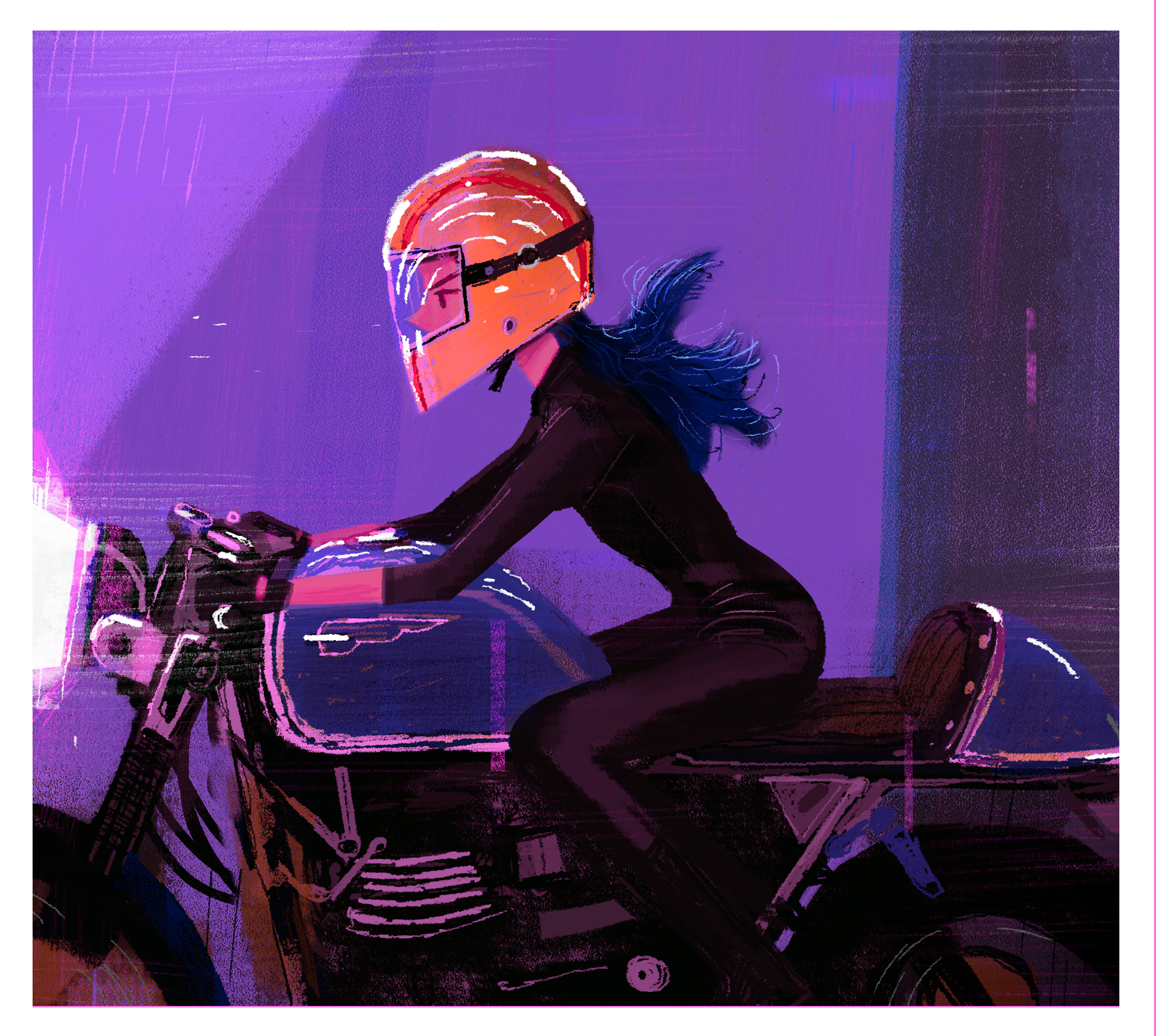 biker girl