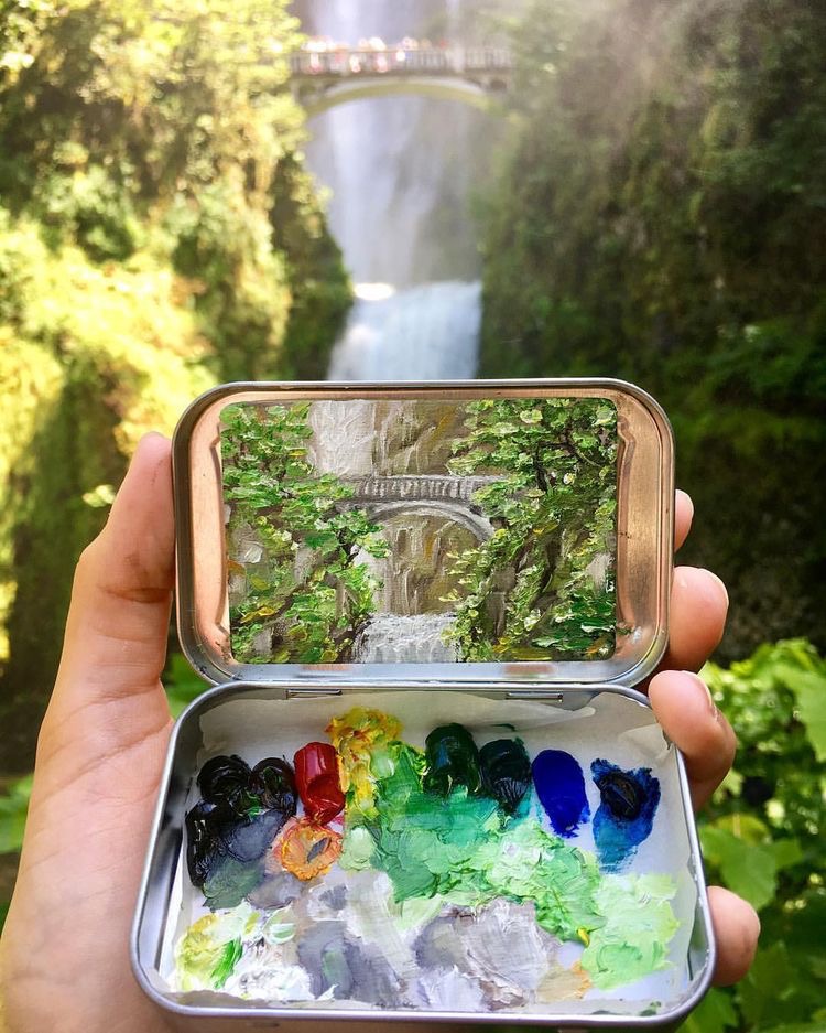 Multnomah Falls Plein Air