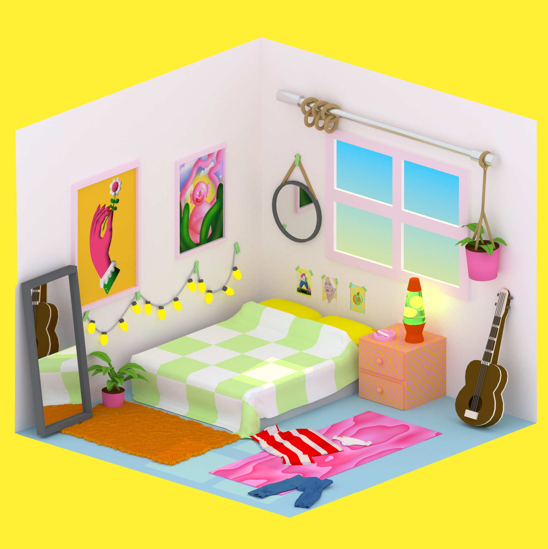 tiny bedroom